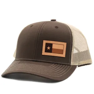 Dally Up TX Flag Leather Patch Cap casual-baseball-cap