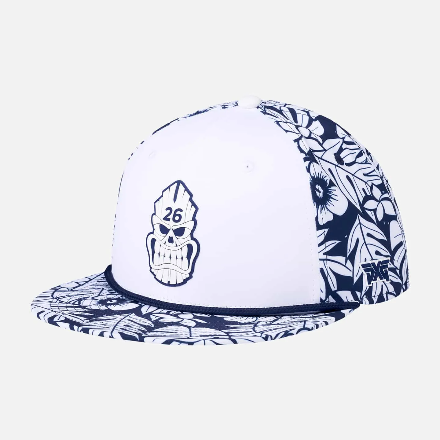 Darkness Tiki Skull 6 Panel Flat Bill casual-dad-hat