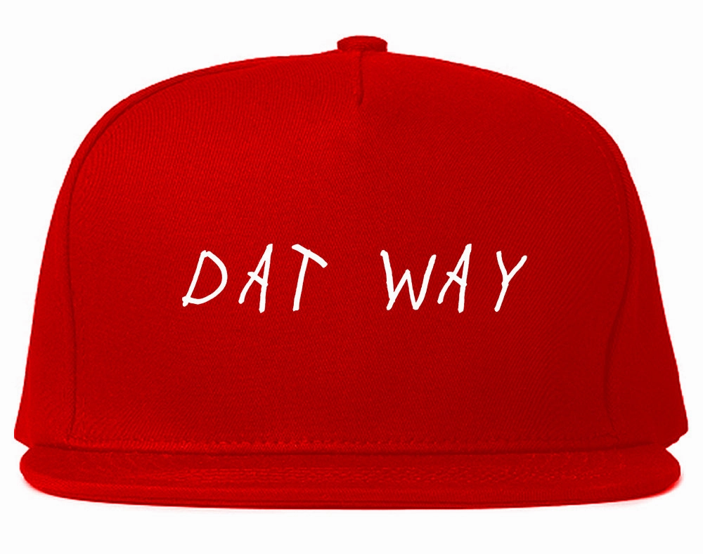 Dat Way Font Mens Snapback Hat
