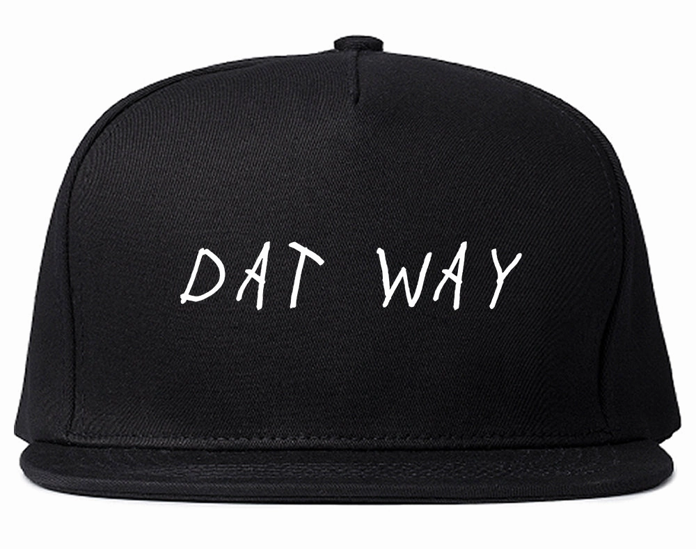 Dat Way Font Mens Snapback Hat