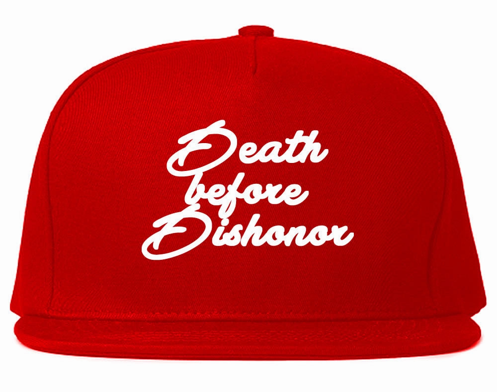 Death Before Dishonor Skulls Snapback Hat