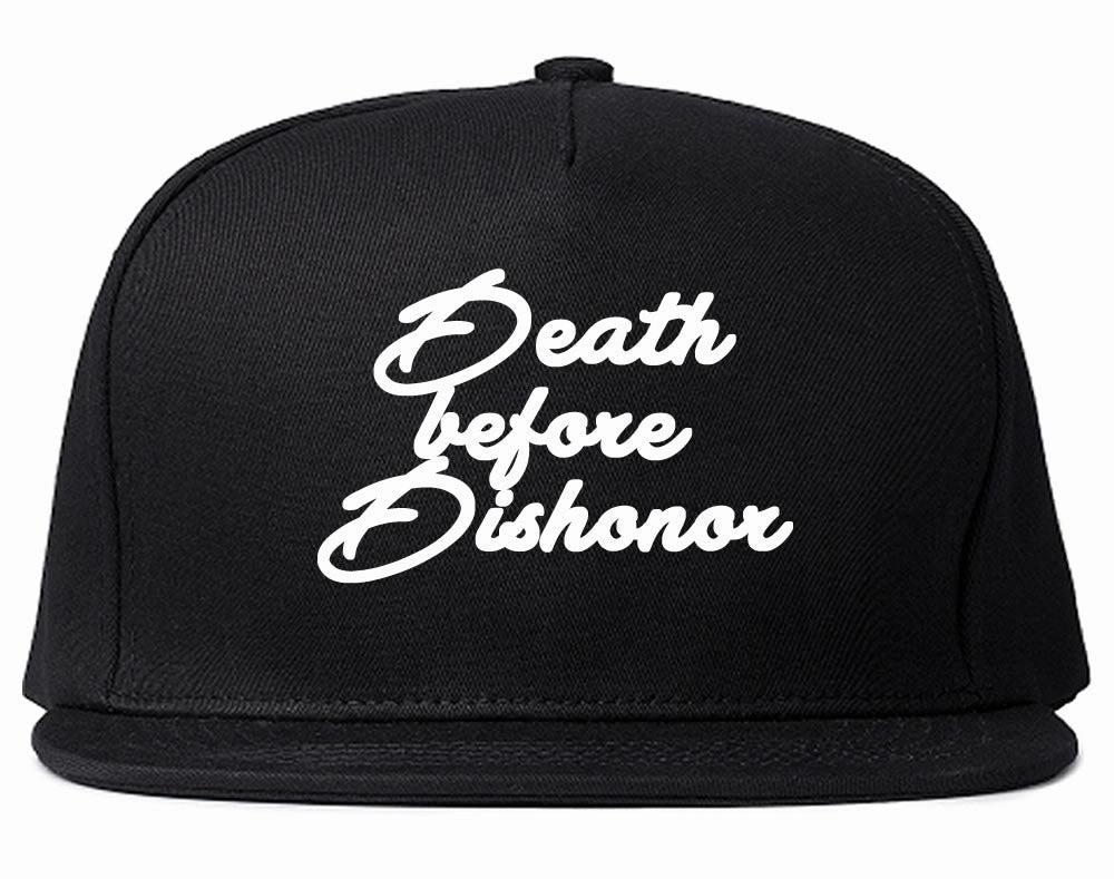 Death Before Dishonor Skulls Snapback Hat