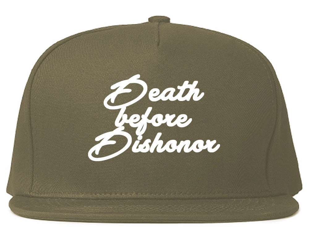 Death Before Dishonor Skulls Snapback Hat