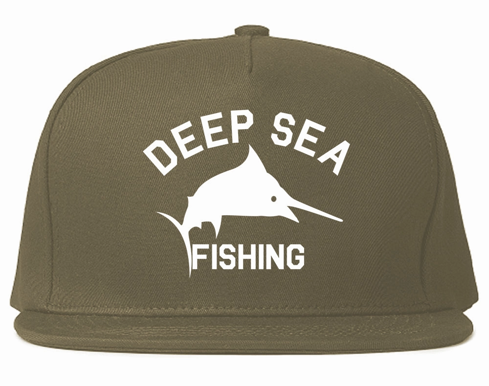 Deep Sea Fishing Mens Snapback Hat