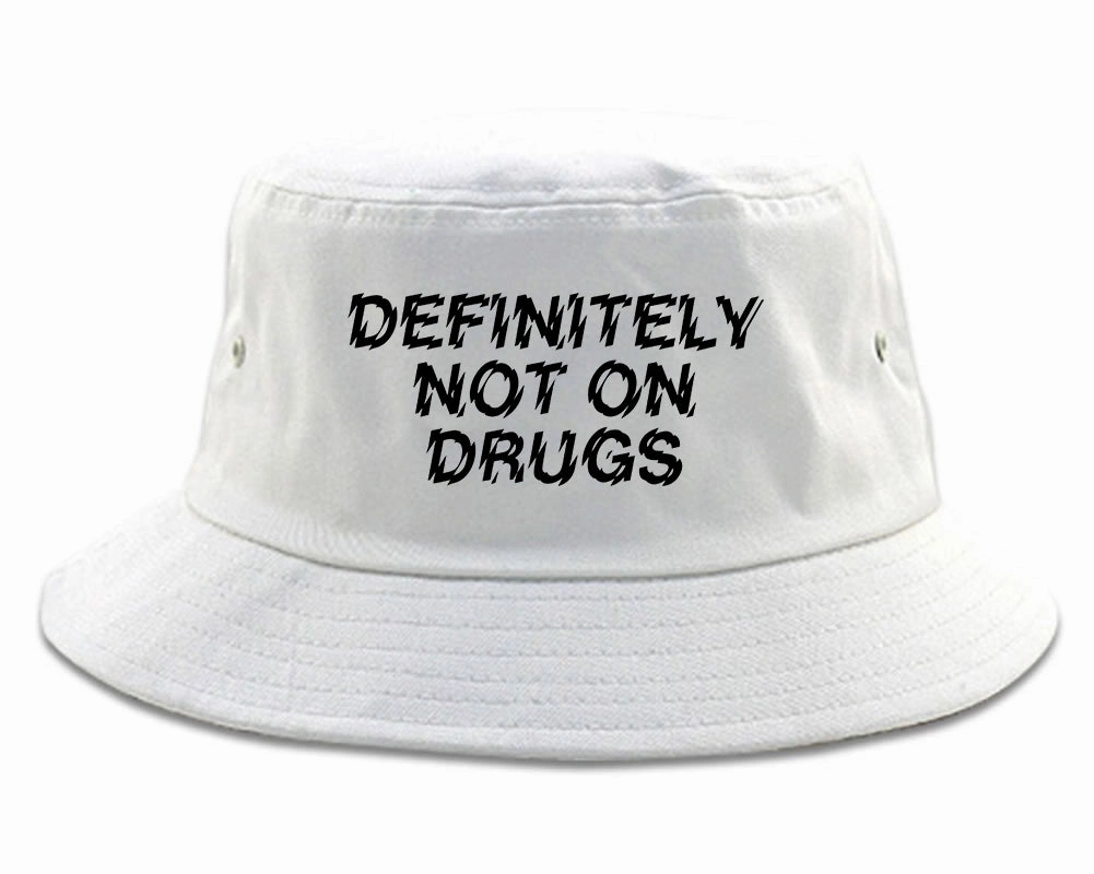 Definitely Not On Drugs Festival Mens Bucket Hat