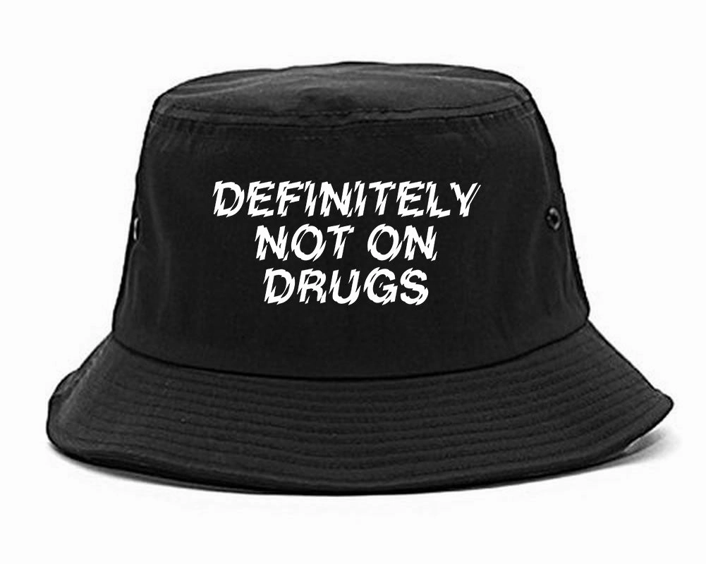 Definitely Not On Drugs Festival Mens Bucket Hat