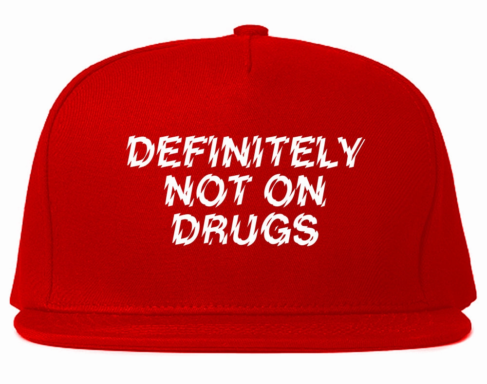 Definitely Not On Drugs Festival Mens Snapback Hat