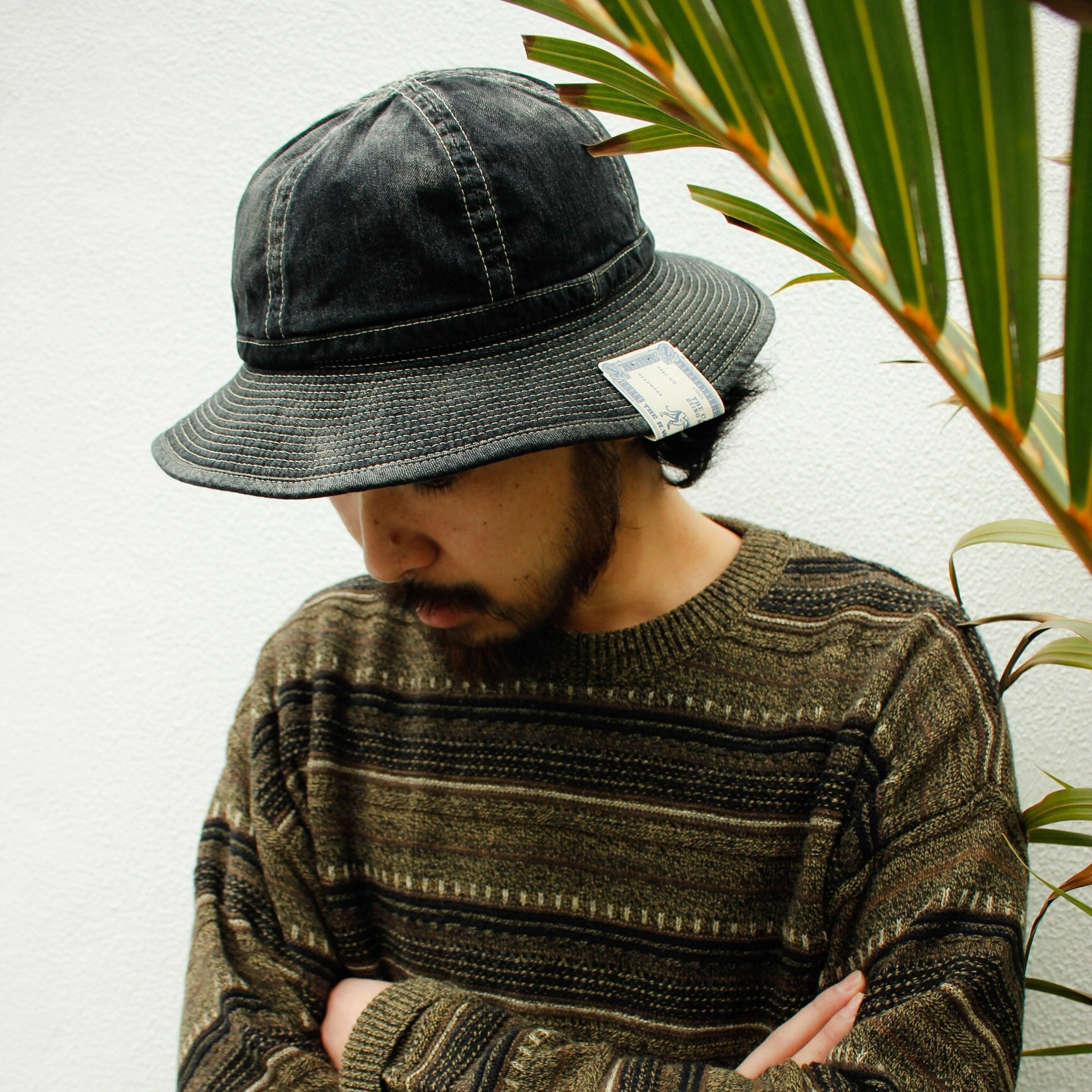 DENIM FATIGUE HAT