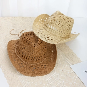 Denim Straw Wide Brim Beach Hat spring-straw-hat
