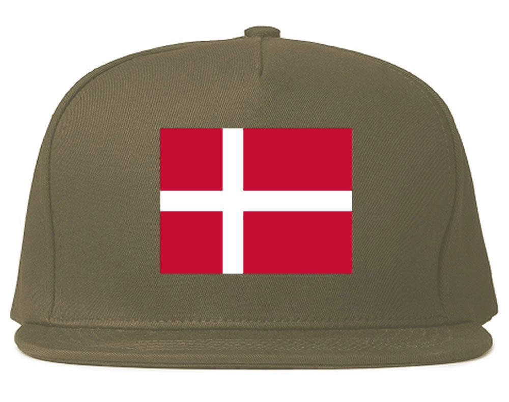 Denmark Flag Country Printed Snapback Hat Cap