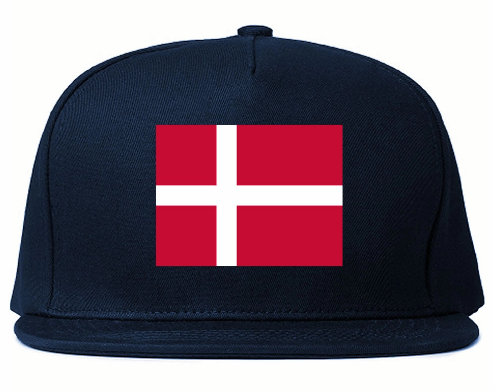 Denmark Flag Country Printed Snapback Hat Cap