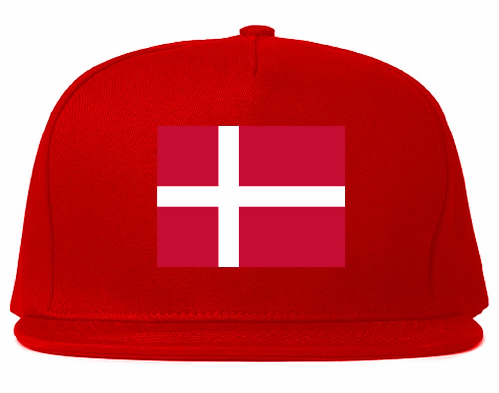 Denmark Flag Country Printed Snapback Hat Cap