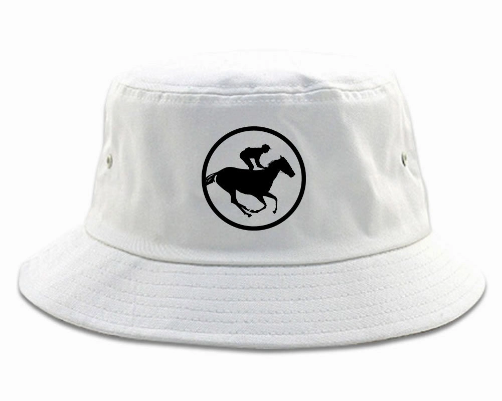 Derby Horse Racing Chest Mens Bucket Hat