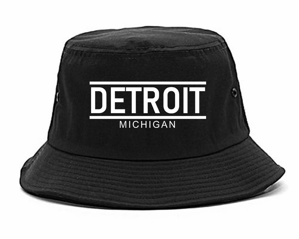 Detroit Michigan City Lines Mens Bucket Hat