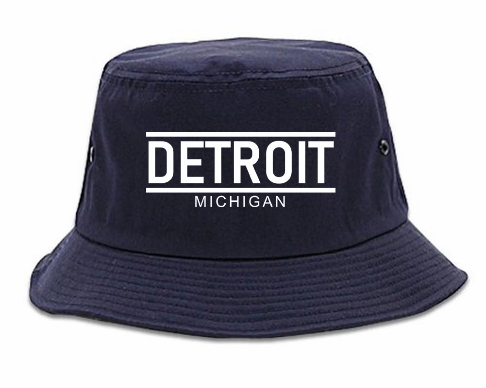 Detroit Michigan City Lines Mens Bucket Hat