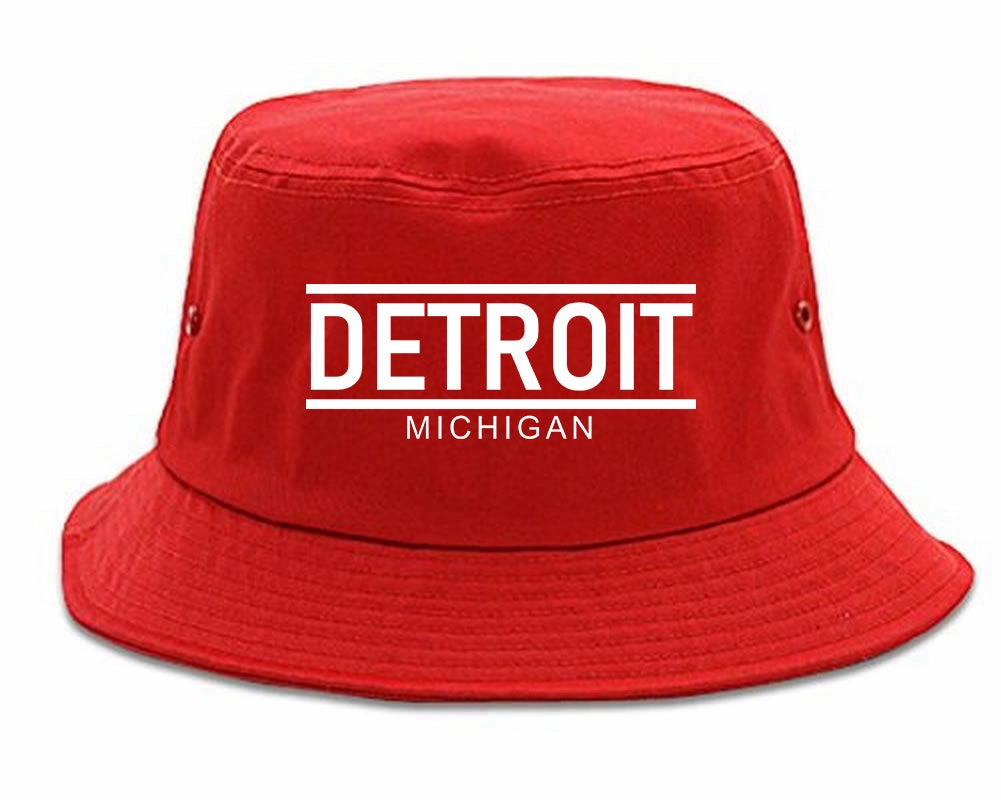 Detroit Michigan City Lines Mens Bucket Hat