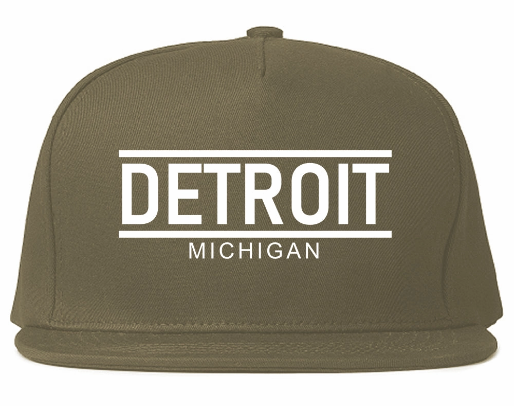 Detroit Michigan City Lines Mens Snapback Hat