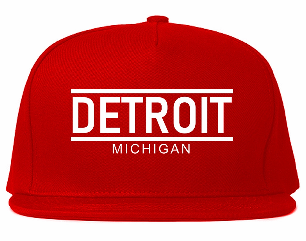 Detroit Michigan City Lines Mens Snapback Hat