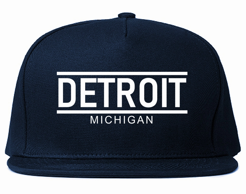 Detroit Michigan City Lines Mens Snapback Hat