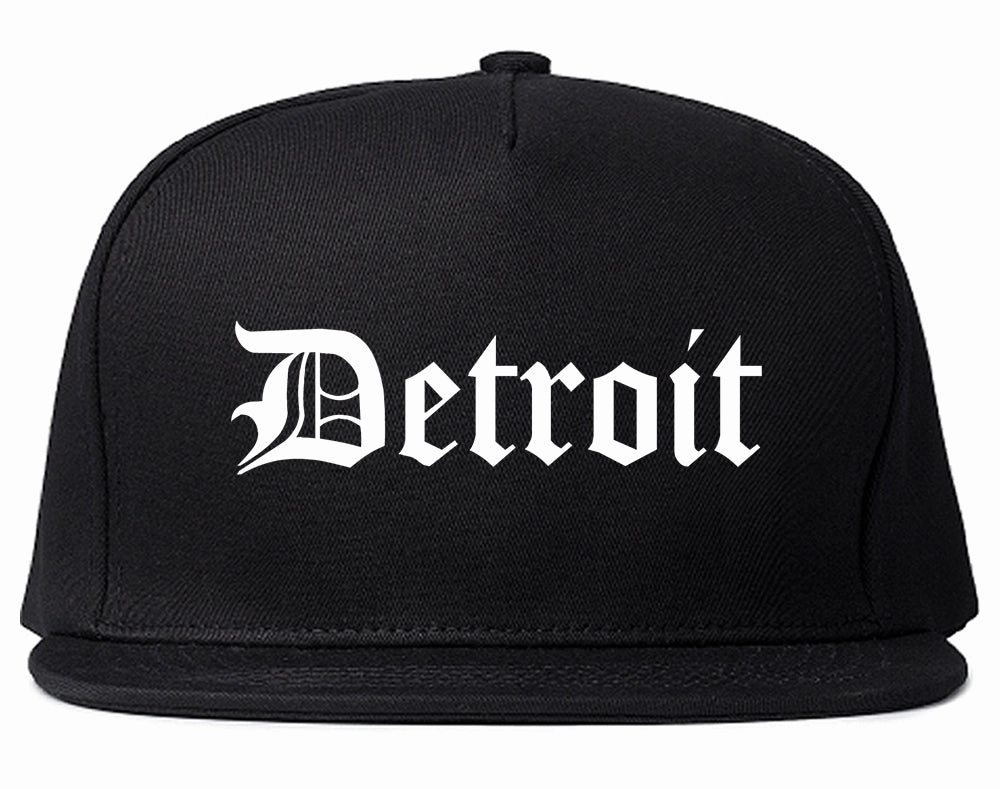 Detroit Old English Mens Snapback Hat