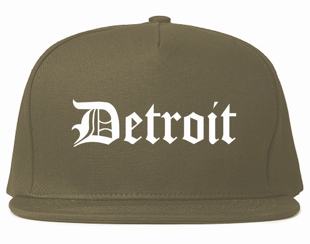 Detroit Old English Mens Snapback Hat