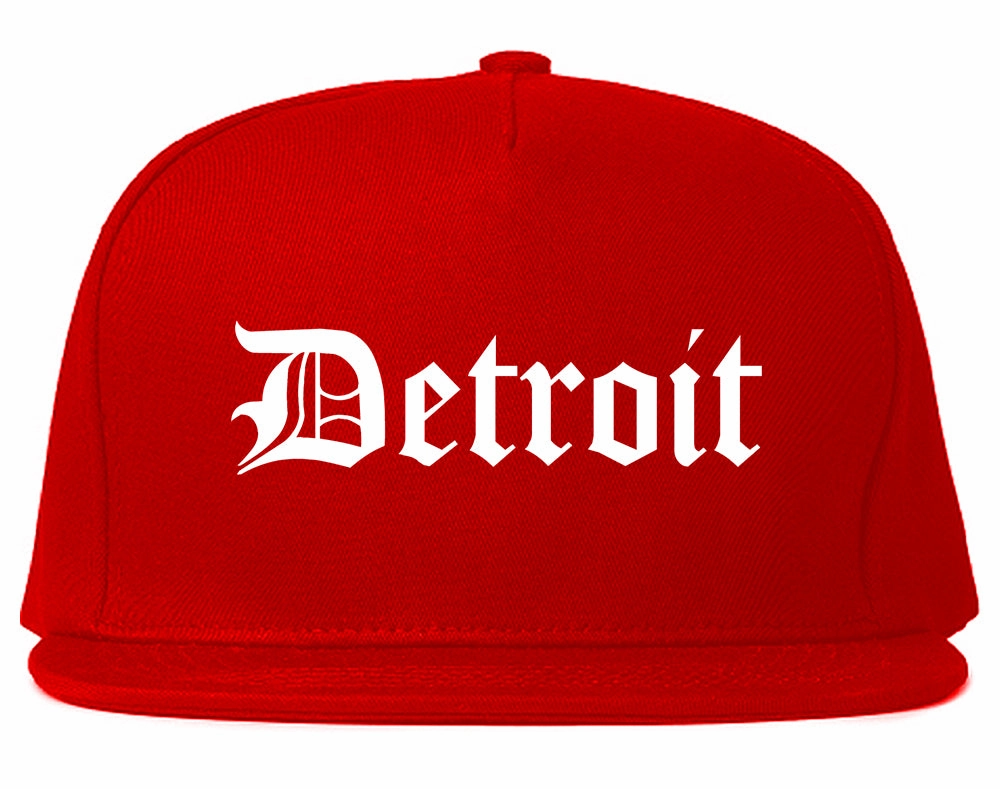 Detroit Old English Mens Snapback Hat