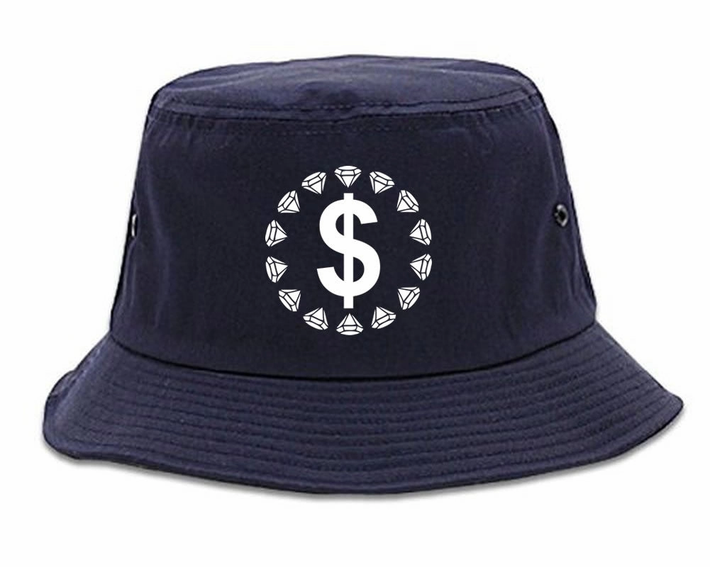 Diamonds Money Sign Logo Bucket Hat