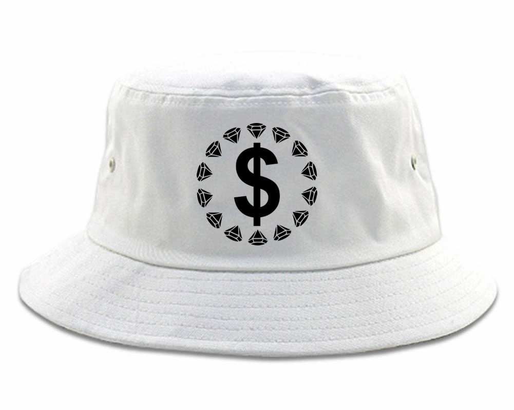 Diamonds Money Sign Logo Bucket Hat