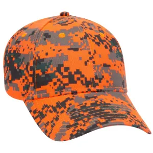 Digital Camouflage Cotton Blend Twill Six Panel Low Profile Baseball Cap casual-dad-hat