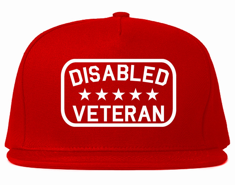 Disabled Veteran Army Mens Snapback Hat