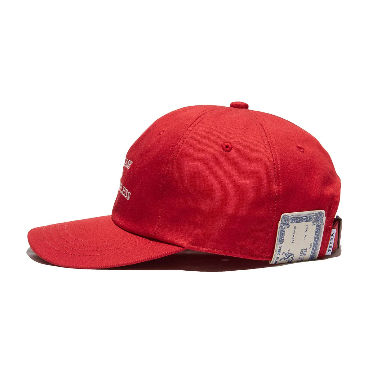 DISTORTION WASH UNION CAP - Red