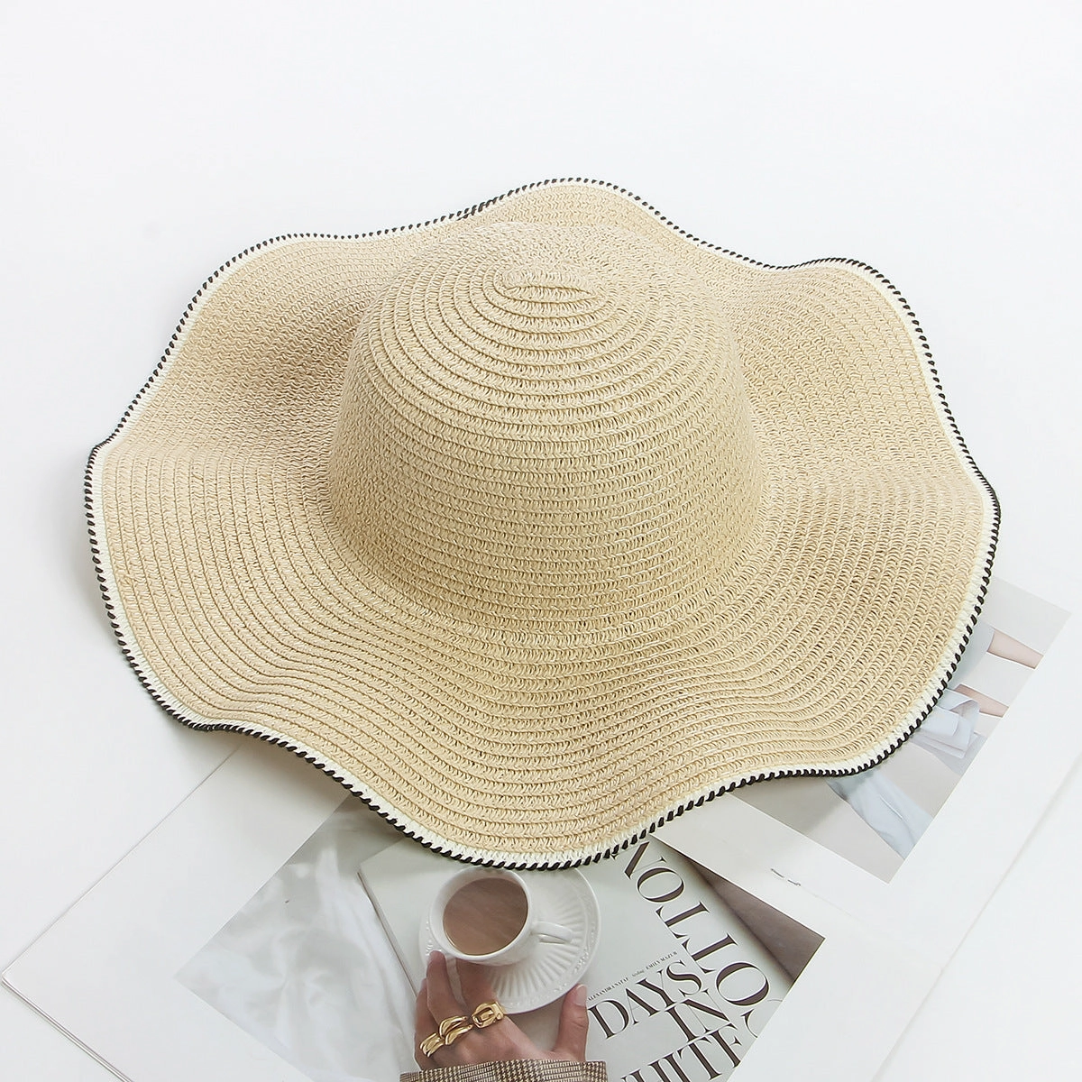DIY Sun Hat Blank Big Brim Summer Bulk spring-straw-hat