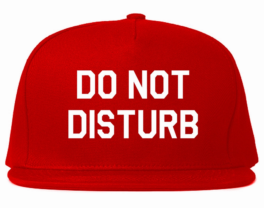 Do Not Disturb Mens Snapback Hat