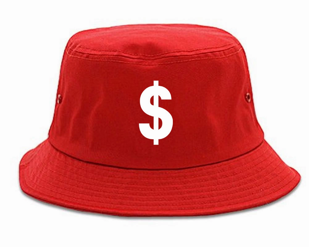Dollar Sign Simple Chest Mens Bucket Hat
