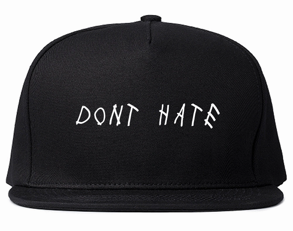 Dont Hate Mens Snapback Hat