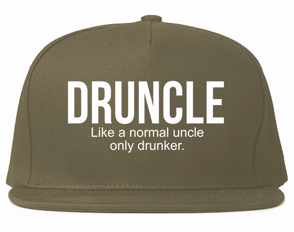 Druncle Funny Uncle Party Mens Snapback Hat