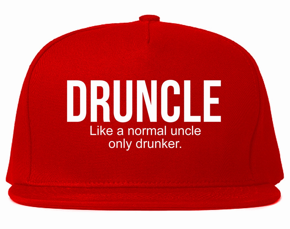 Druncle Funny Uncle Party Mens Snapback Hat