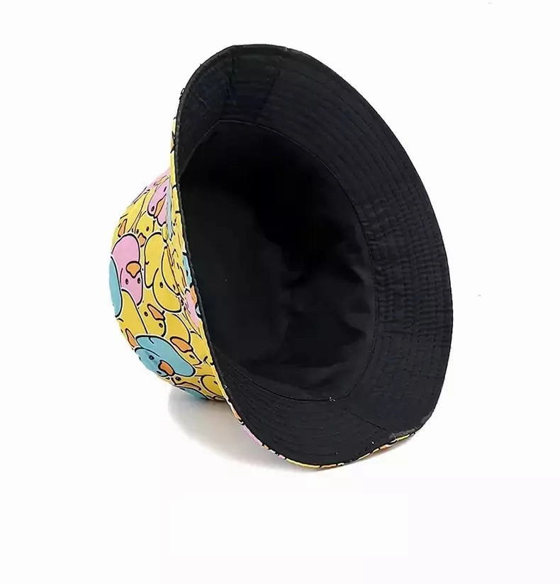 Duck Cartoon Reversible Bucket Hat