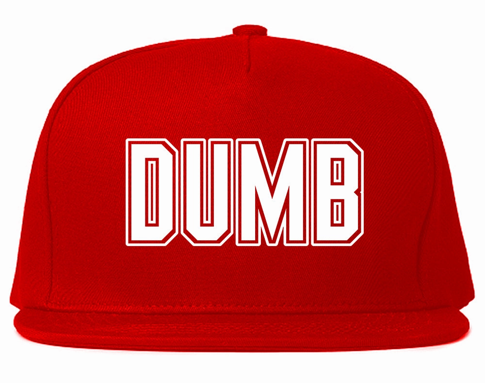 Dumb Funny College Mens Snapback Hat