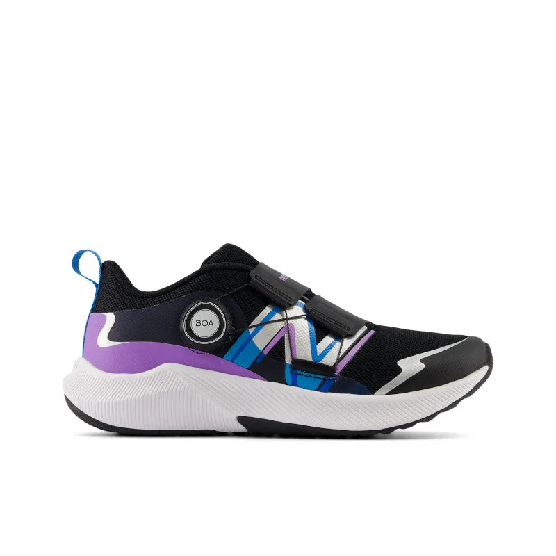 DynaSoft Reveal v4 BOA - Schwarz mit Lila Verlauf und Spice Blau - Schulkinder