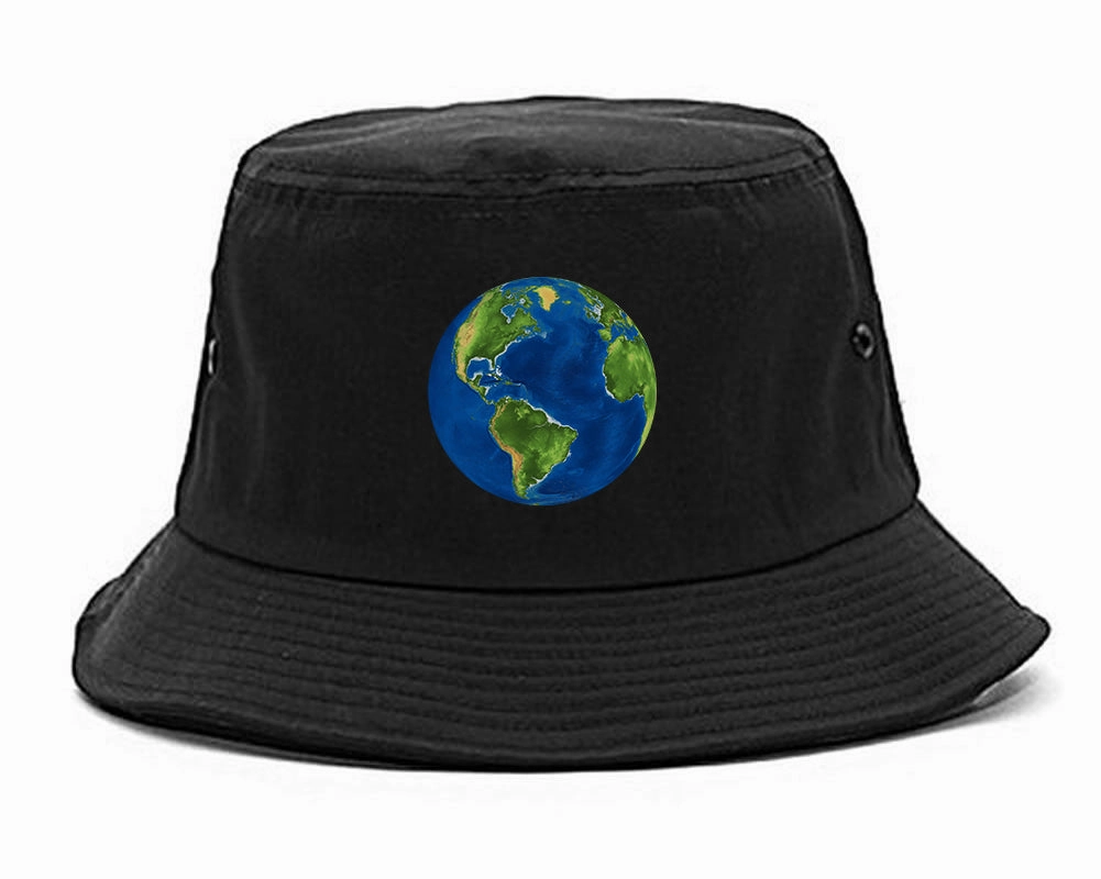Earth Globe Mens Bucket Hat