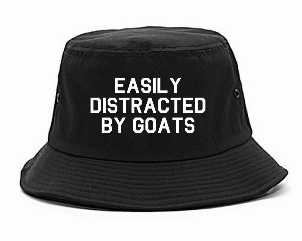Easily Distracted By Goats Mens Bucket Hat