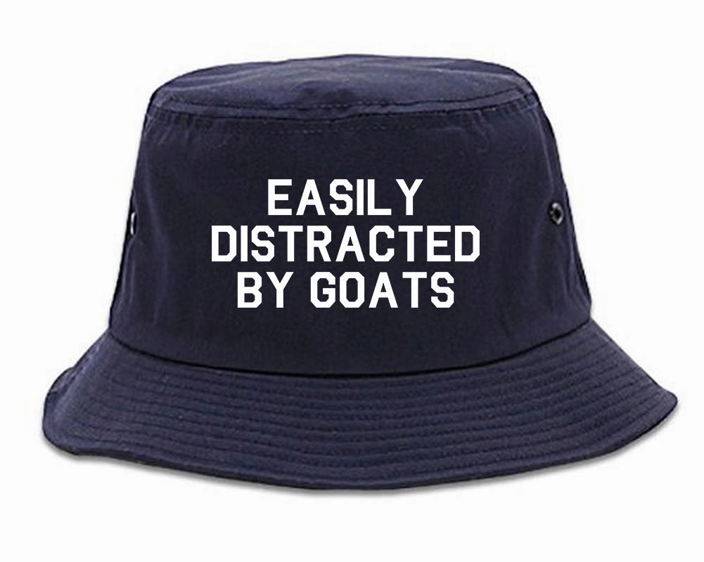 Easily Distracted By Goats Mens Bucket Hat