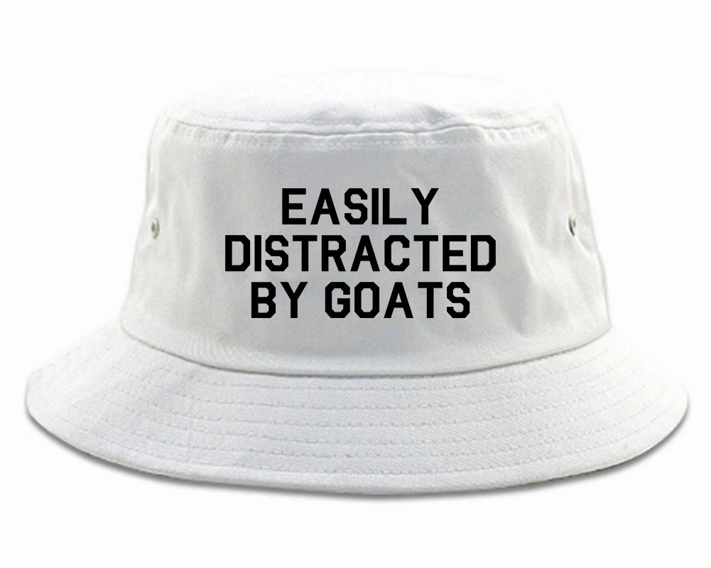 Easily Distracted By Goats Mens Bucket Hat