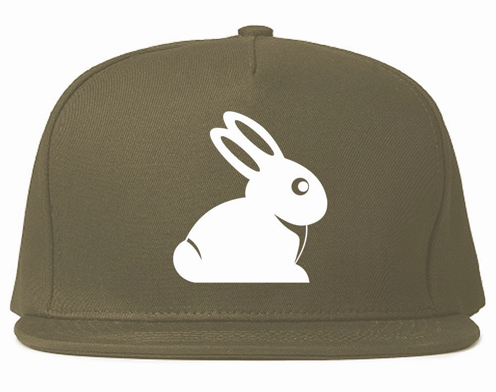 Easter Bunny Rabbit Chest Mens Snapback Hat
