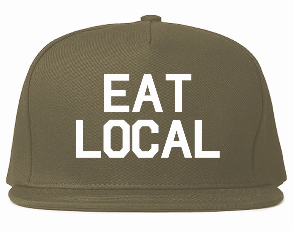 Eat Local Buy Mens Snapback Hat