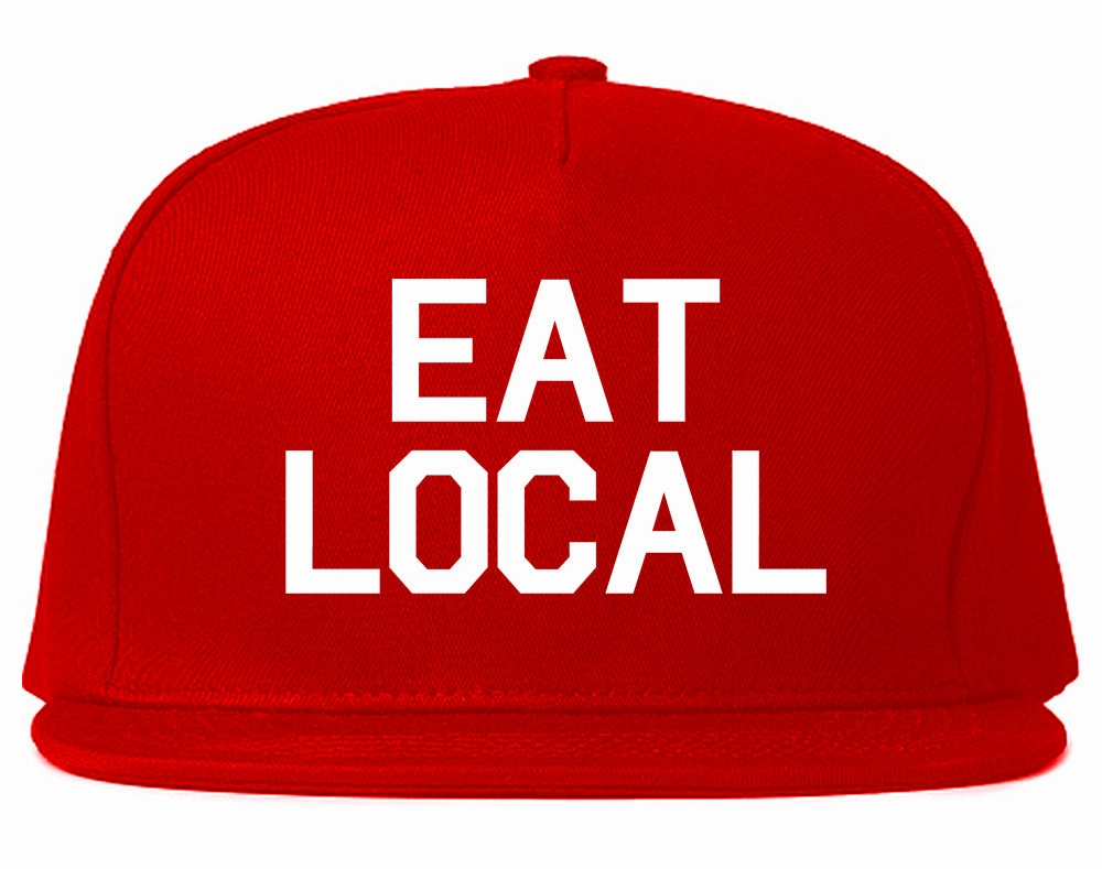 Eat Local Buy Mens Snapback Hat