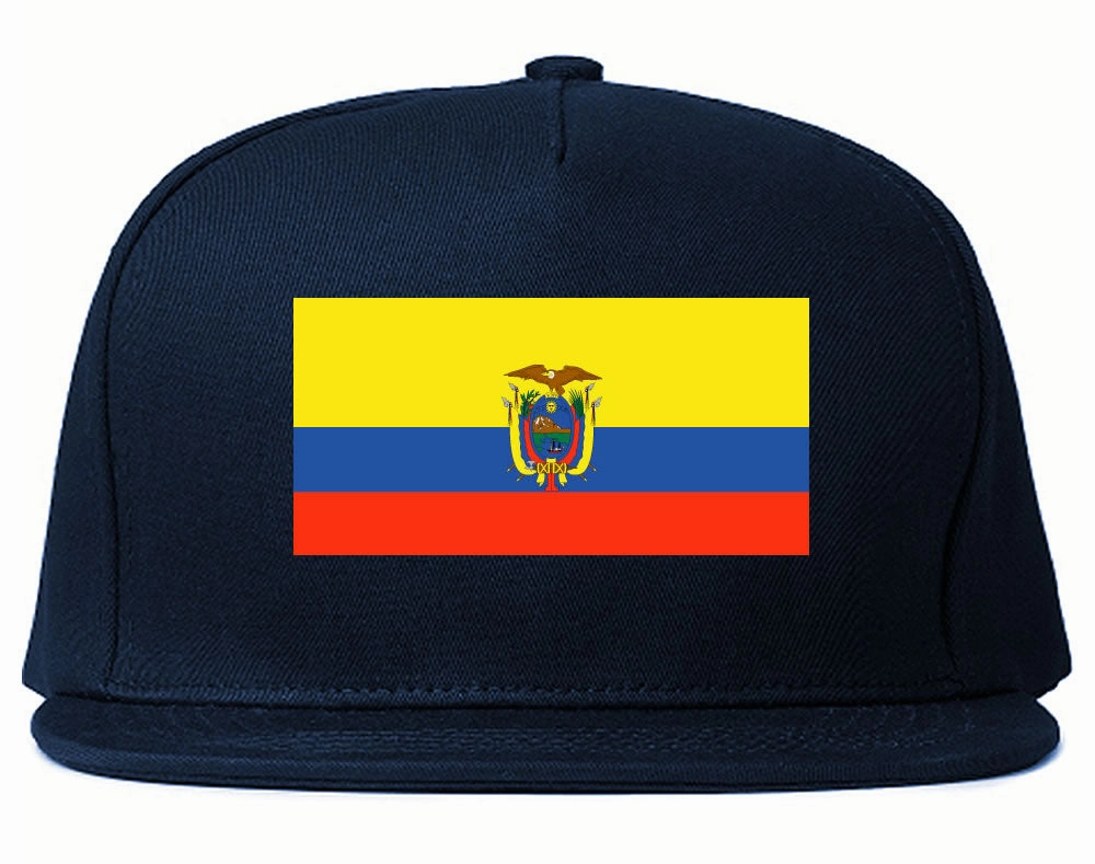 Ecuador Flag Country Printed Snapback Hat Cap
