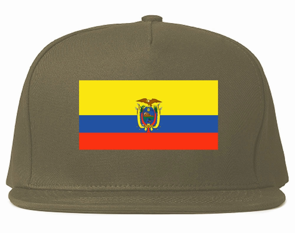 Ecuador Flag Country Printed Snapback Hat Cap