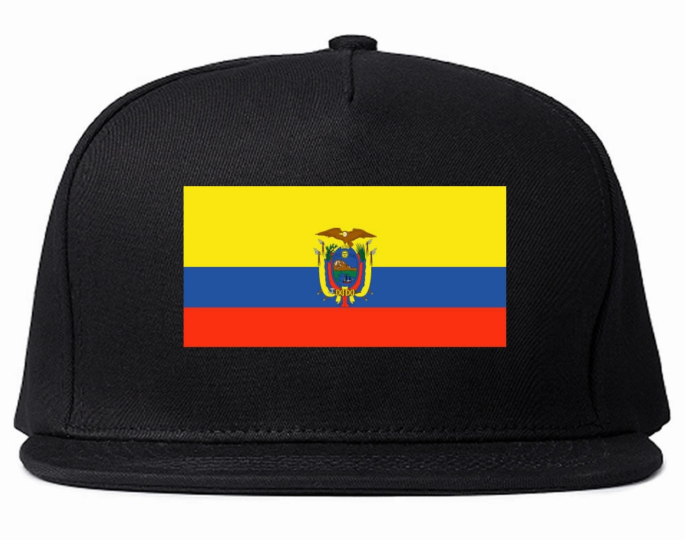 Ecuador Flag Country Printed Snapback Hat Cap